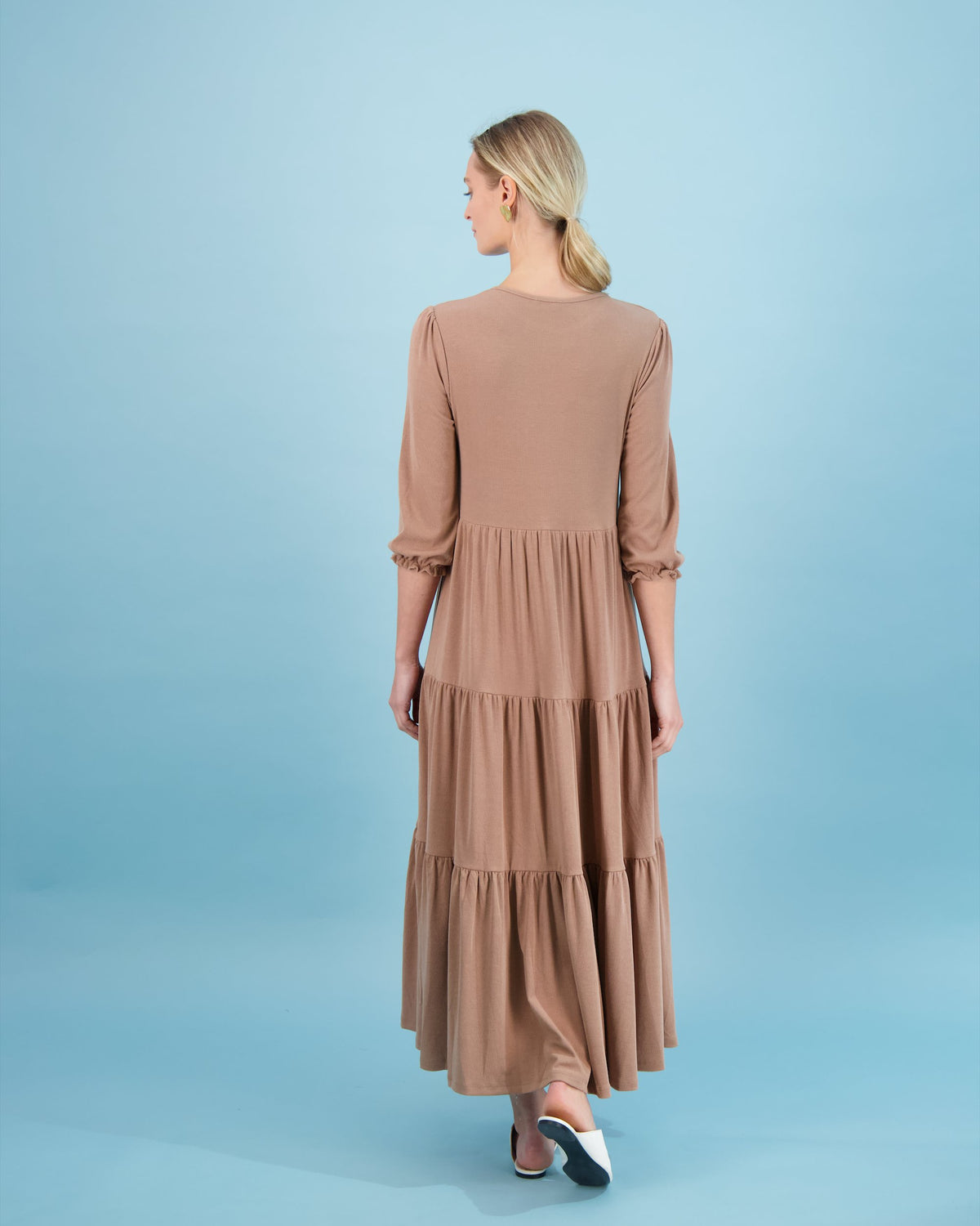 Bliss Emma 3Q Ribbed Dress-Dress-Mementos