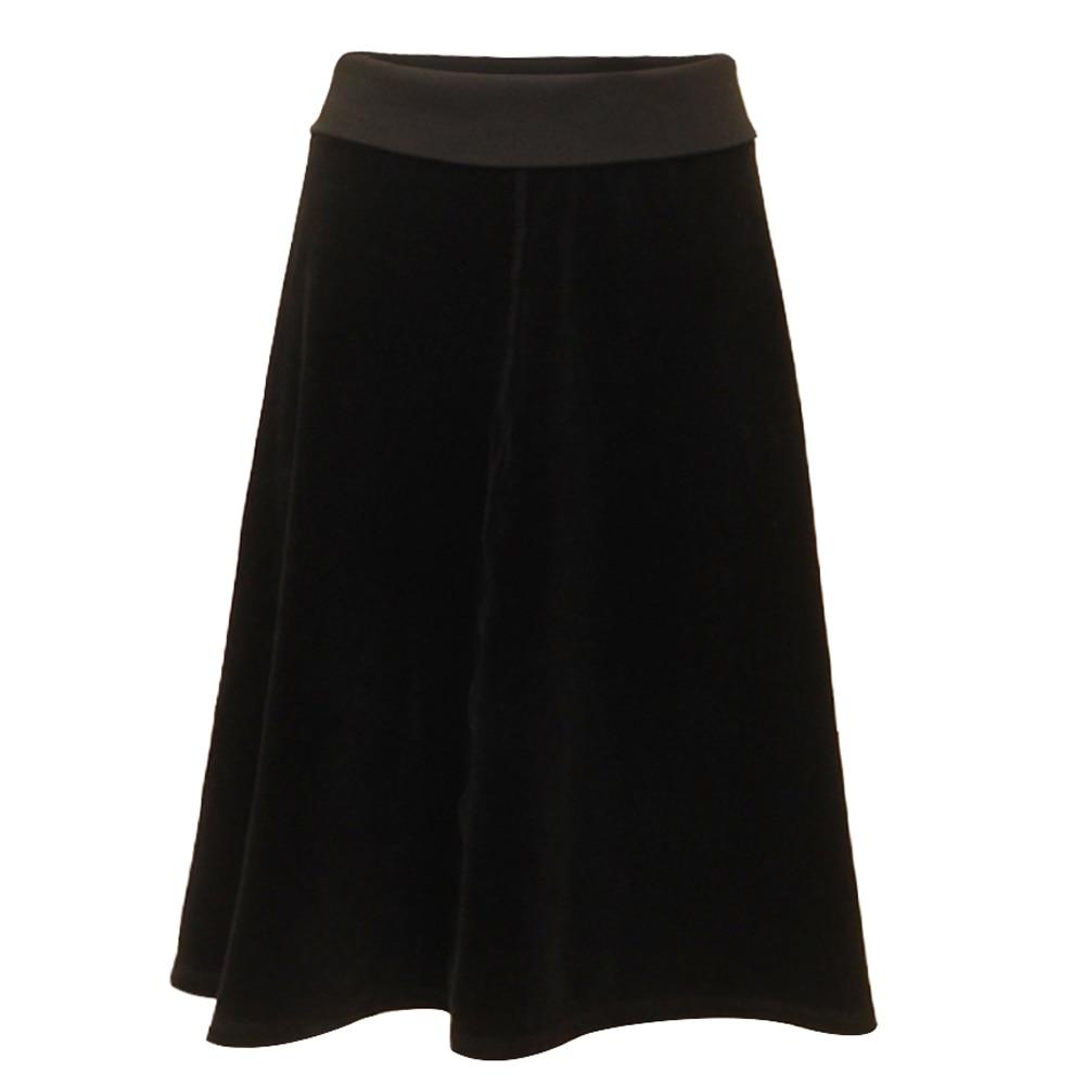 Hardtail Velour A-Line Skirt-Skirt-Mementos