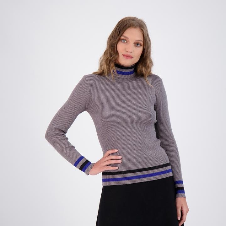 Bianco Nero Ribbed Turtleneck-Turtleneck-Mementos