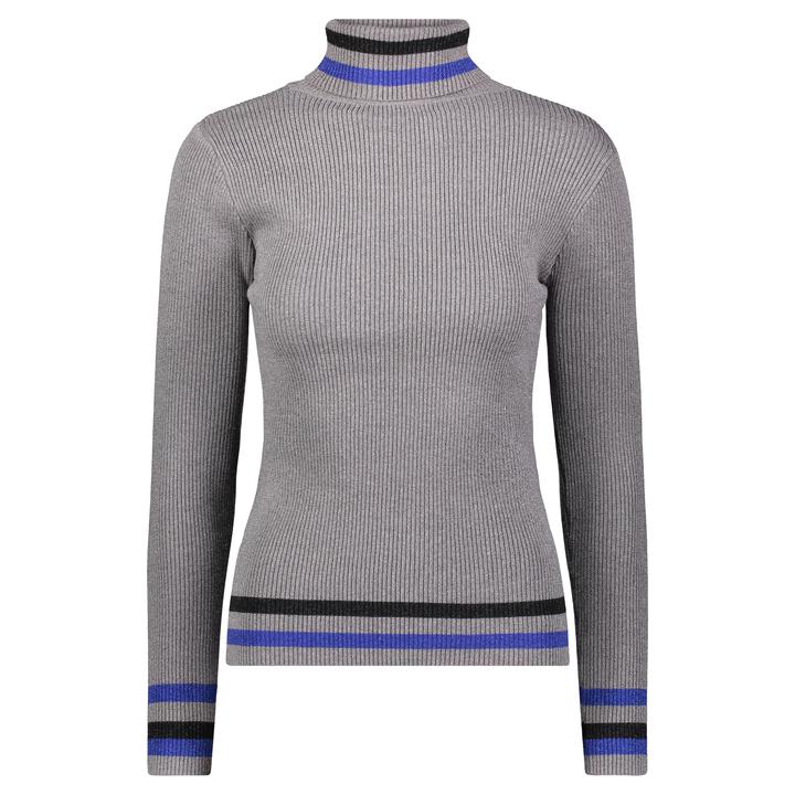 Bianco Nero Ribbed Turtleneck-Turtleneck-Mementos