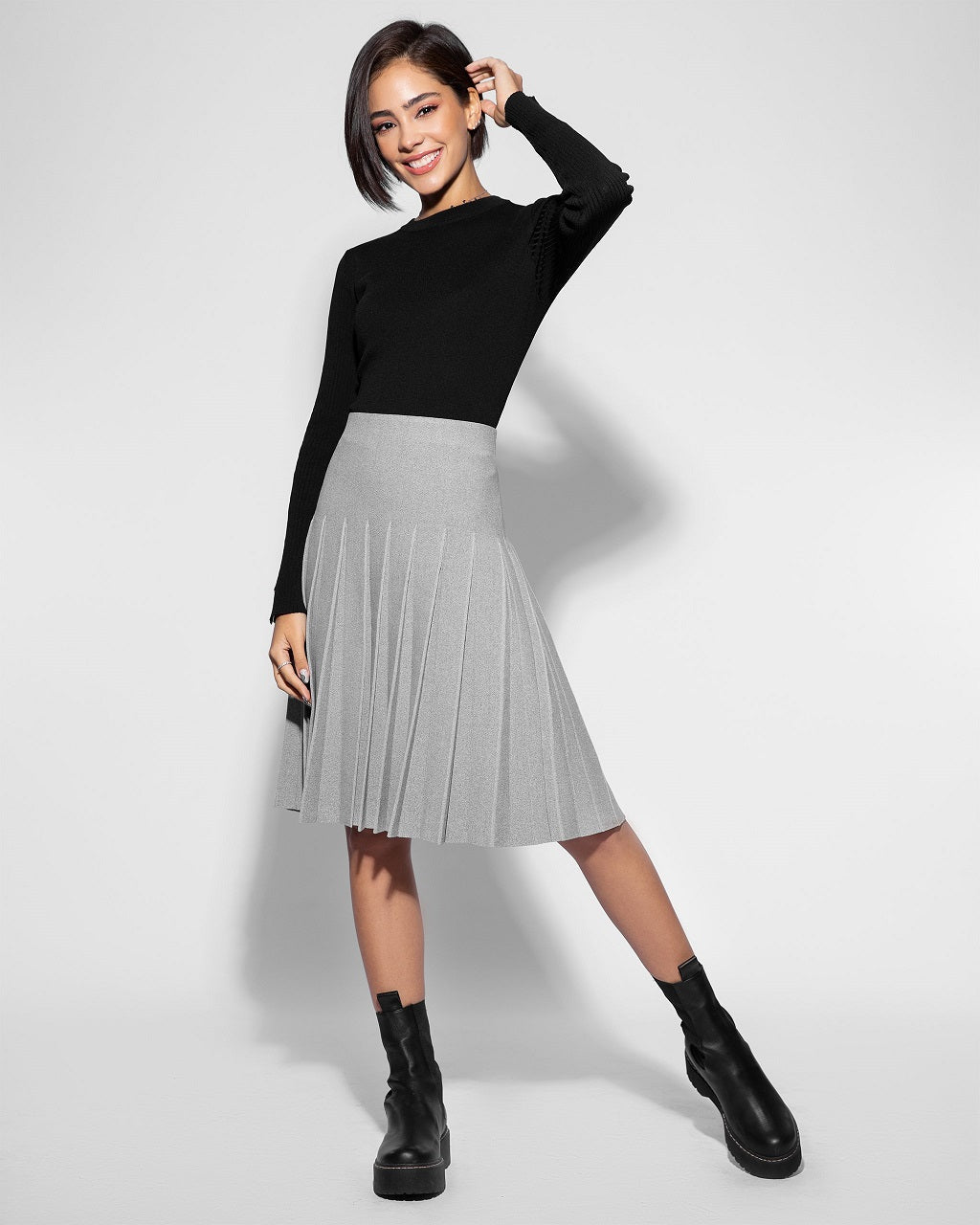 Aleeza Pleated Wonder Skirt