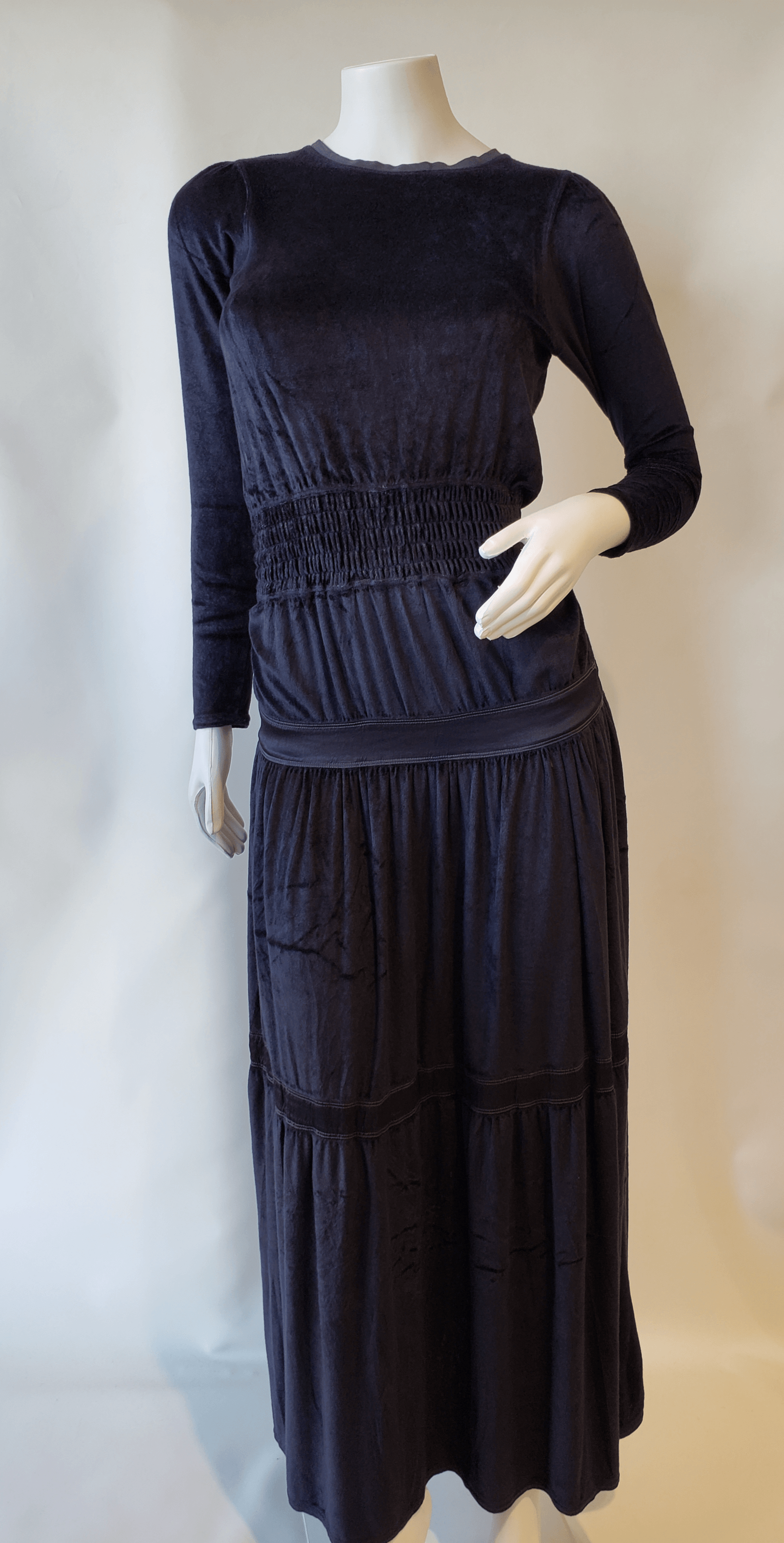 Hardtail Velour Boho Maxi Dress-Dress-Mementos