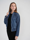 Bliss Denim Bomber Jacket