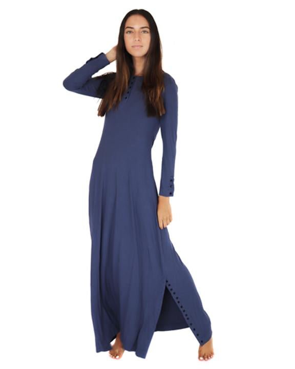 Ava Lea Maxi Henley Dress-Dress-Mementos