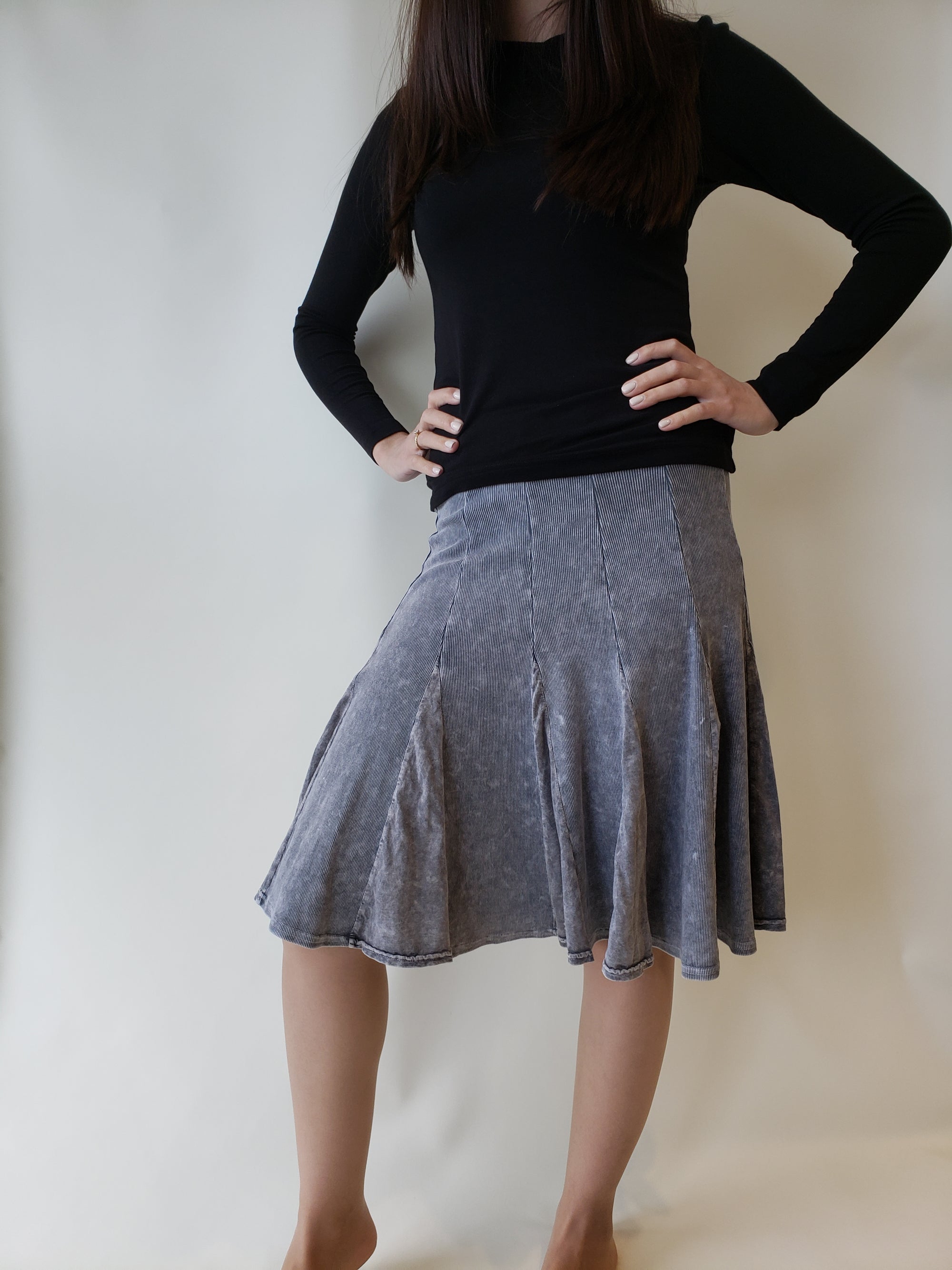 Hardtail Fit N Flare Knee Skirt-Skirt-Mementos