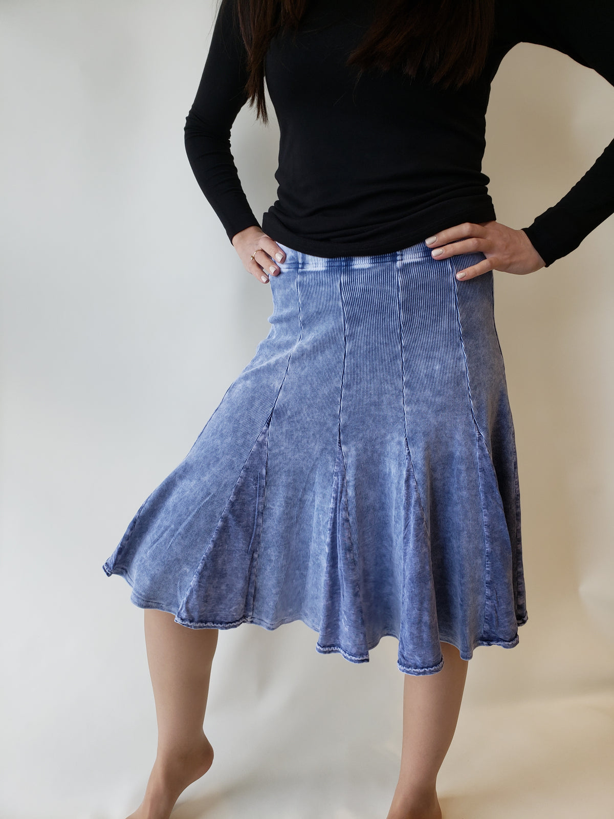 Hardtail Fit N Flare Knee Skirt-Skirt-Mementos