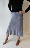 Hardtail Panel Rib Knit Knee Skirt-Skirt-Mementos