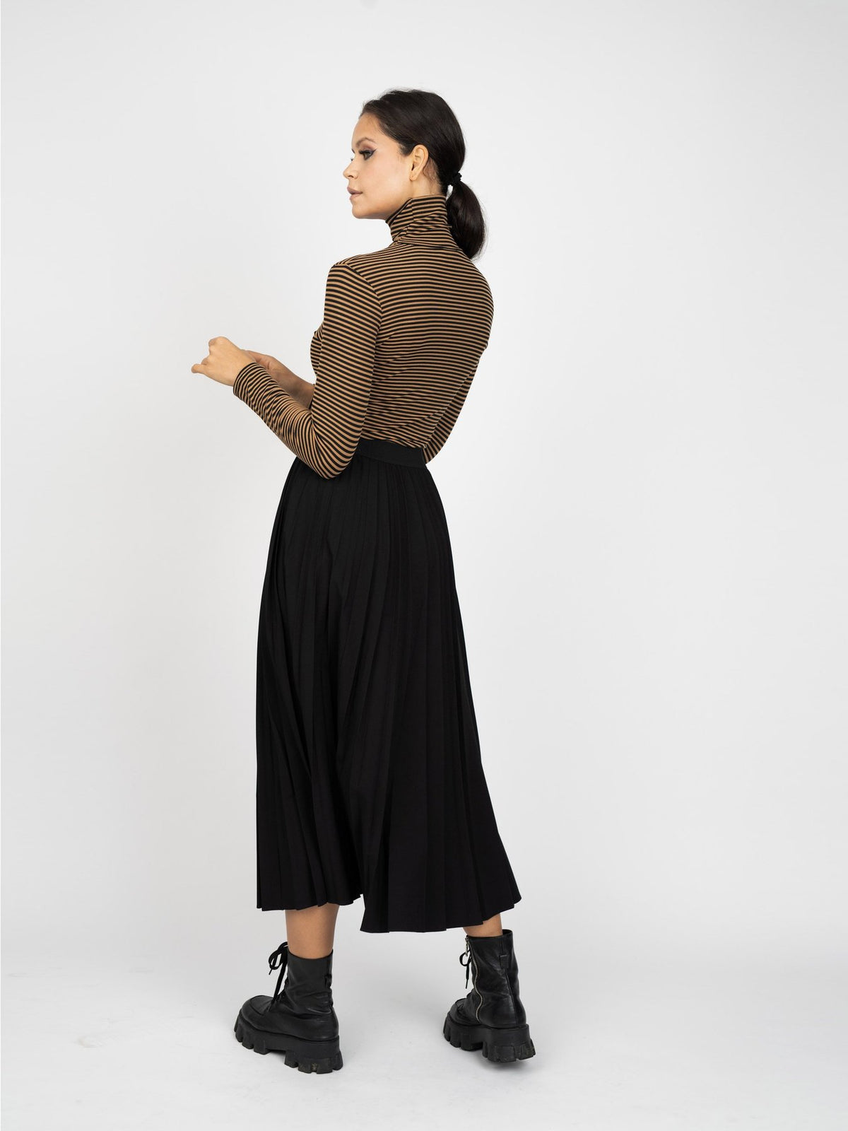 Meli Ribbed Turtleneck-Turtleneck-Mementos