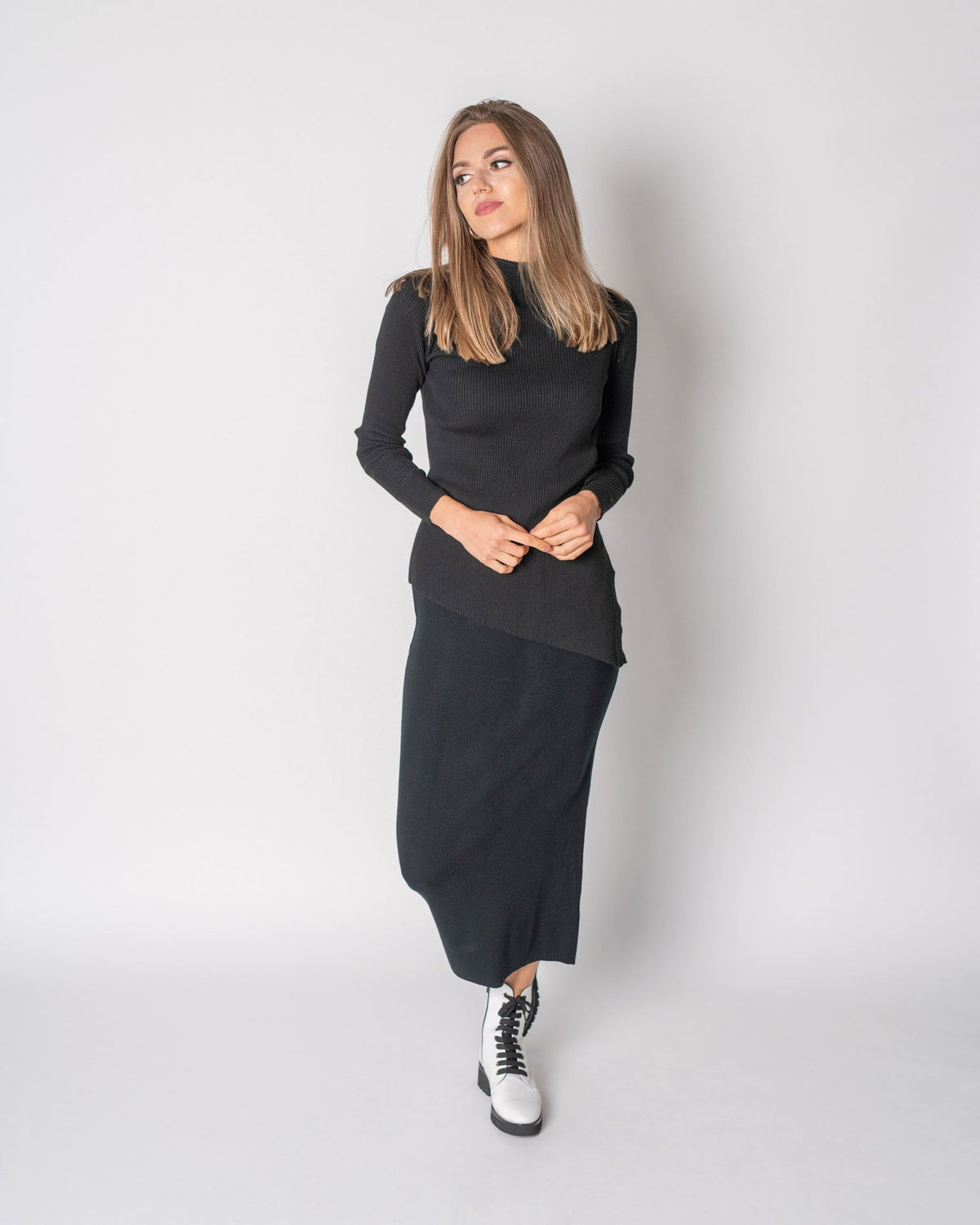 Meli Midi Knit Skirt-Skirt-Mementos