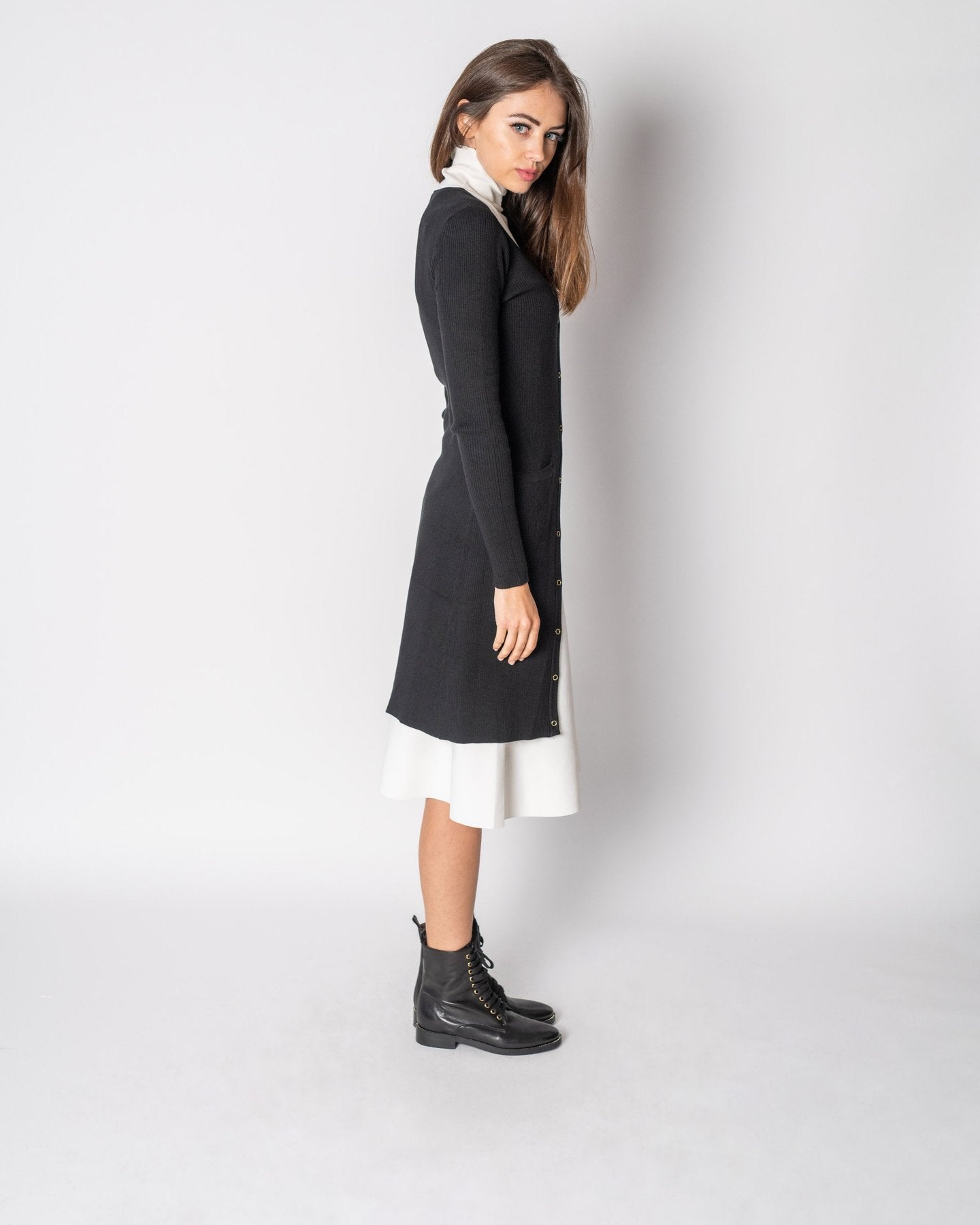 Meli Long Ribbed Cardigan-Cardigan-Mementos