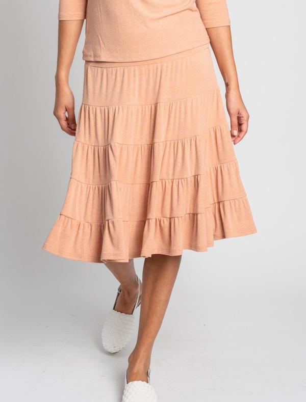 Meli Ribbed Peasant Skirt-Skirt-Mementos