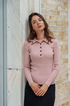 Bliss Perfect Knit Polo-Top-Mementos