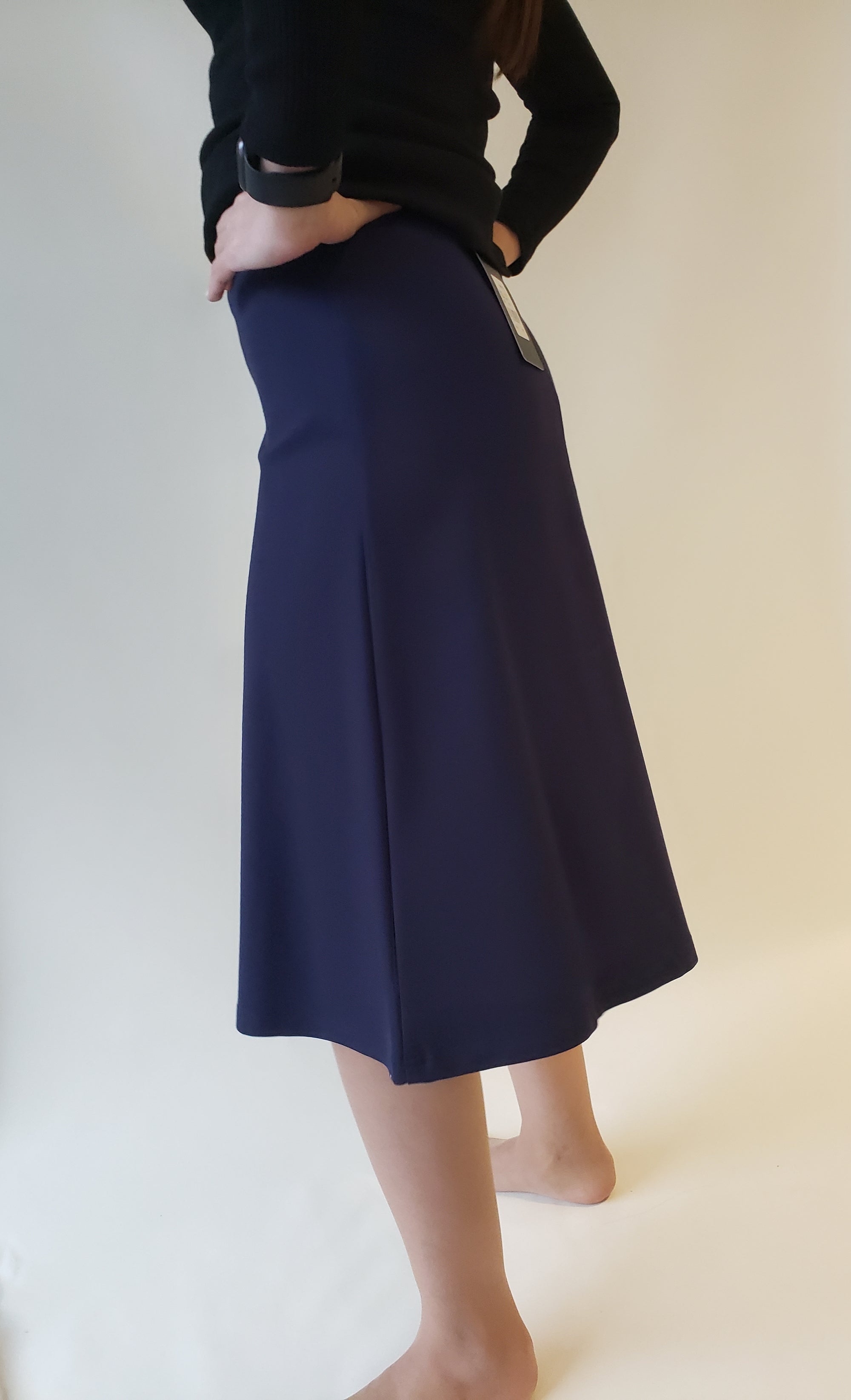 Honey Seed Pull-on Knee Skirt-Skirt-Mementos