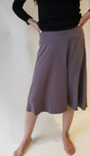 Honey Seed Circle Knee Skirt-Skirt-Mementos