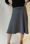 Honey Seed Circle Knee Skirt-Skirt-Mementos