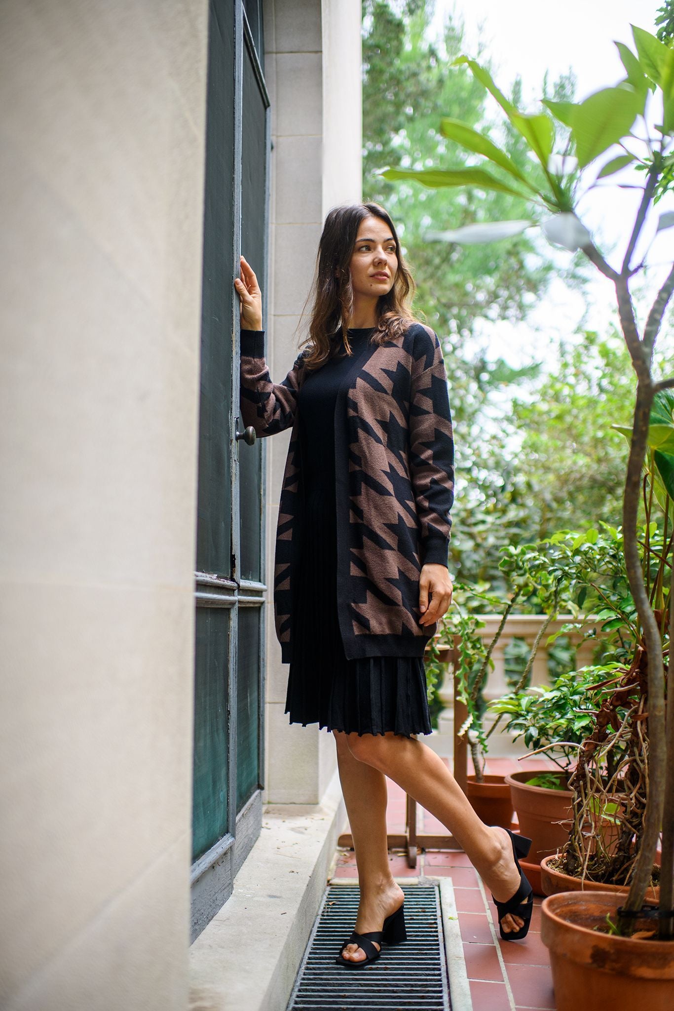 significant other brown dress Youri Cardigan Brown by Nitto Knitwear