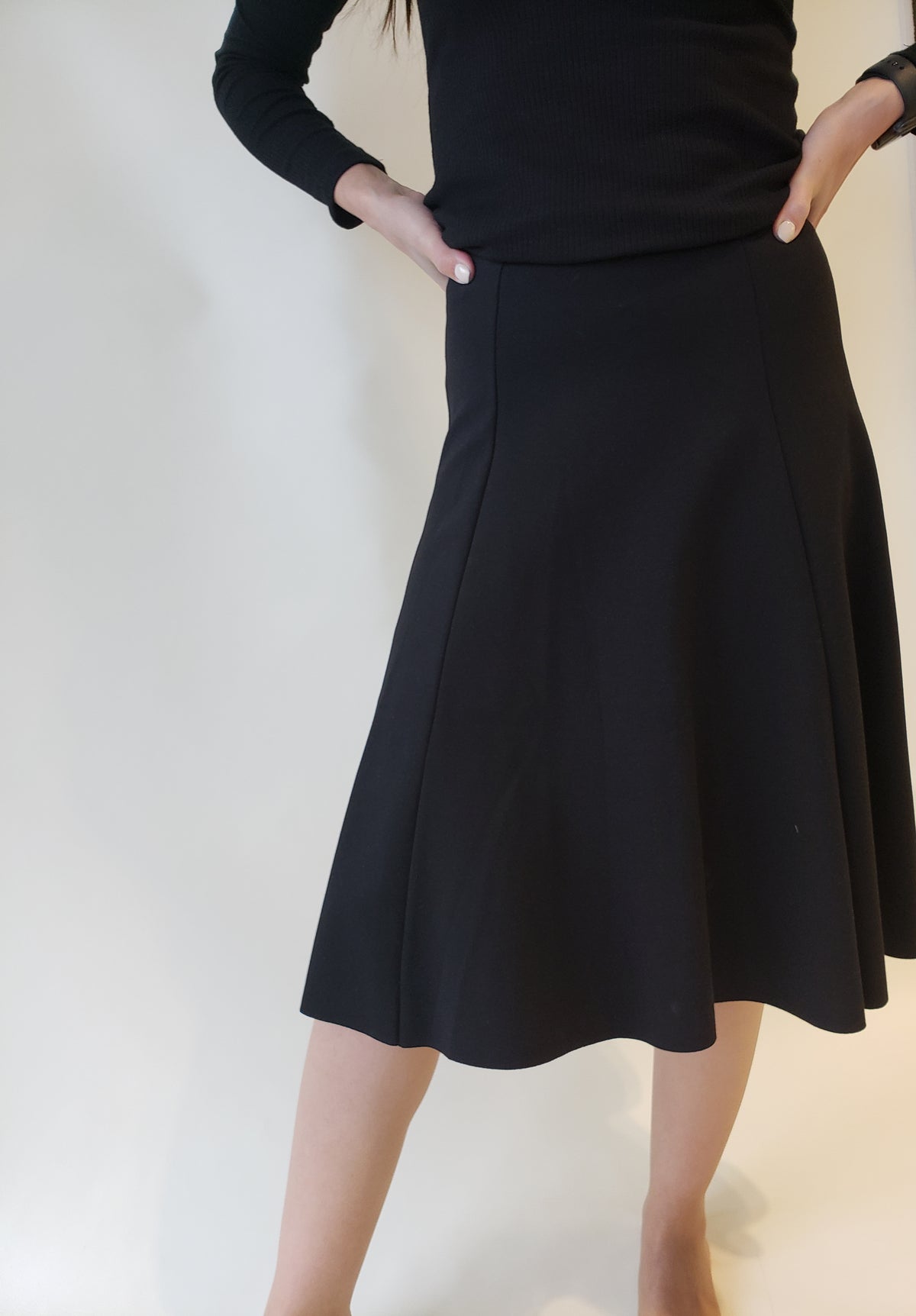 Meli 6 Panel Knee Skirt-Skirt-Mementos