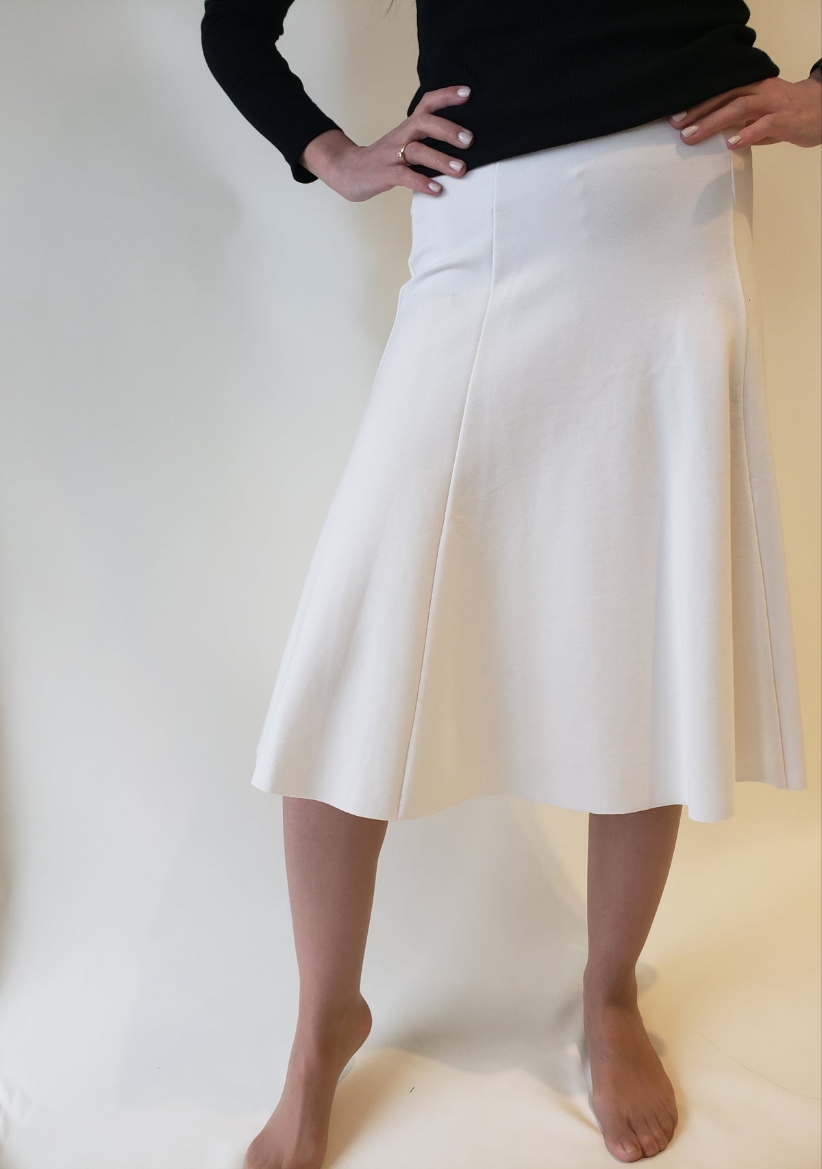 Meli 6 Panel Knee Skirt-Skirt-Mementos
