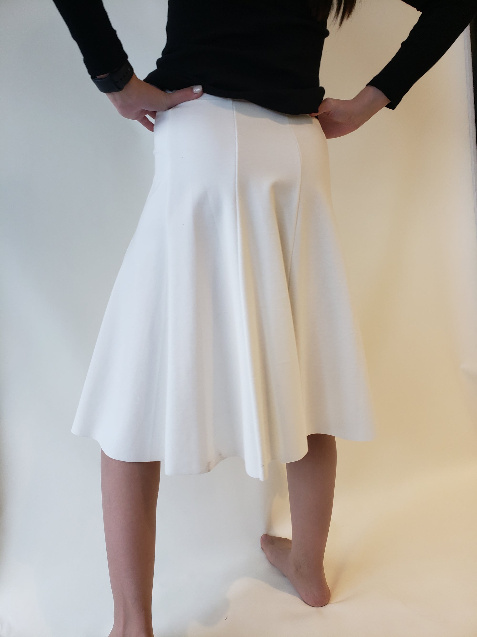 Meli 6 Panel Knee Skirt-Skirt-Mementos