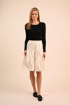 Bliss Ribbed Puff Sleeve LS Top-Top-Mementos