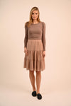 Bliss Ribbed Puff Sleeve LS Top-Top-Mementos