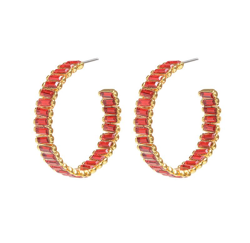 Melissa Lovy Baby Serena Hoops Colored Stones-Earrings-Mementos