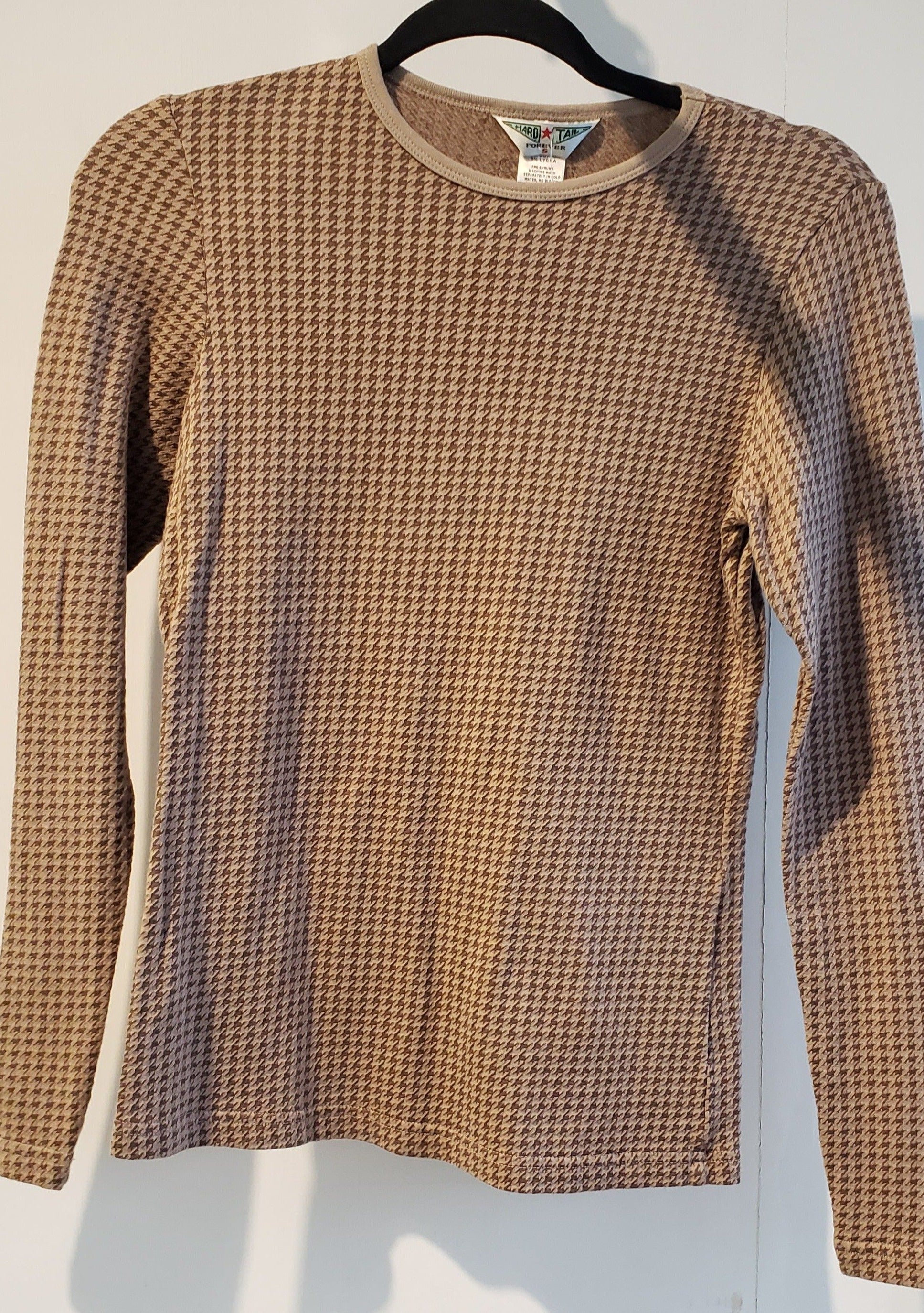 Hardtail LS Houndstooth Top-Top-Mementos
