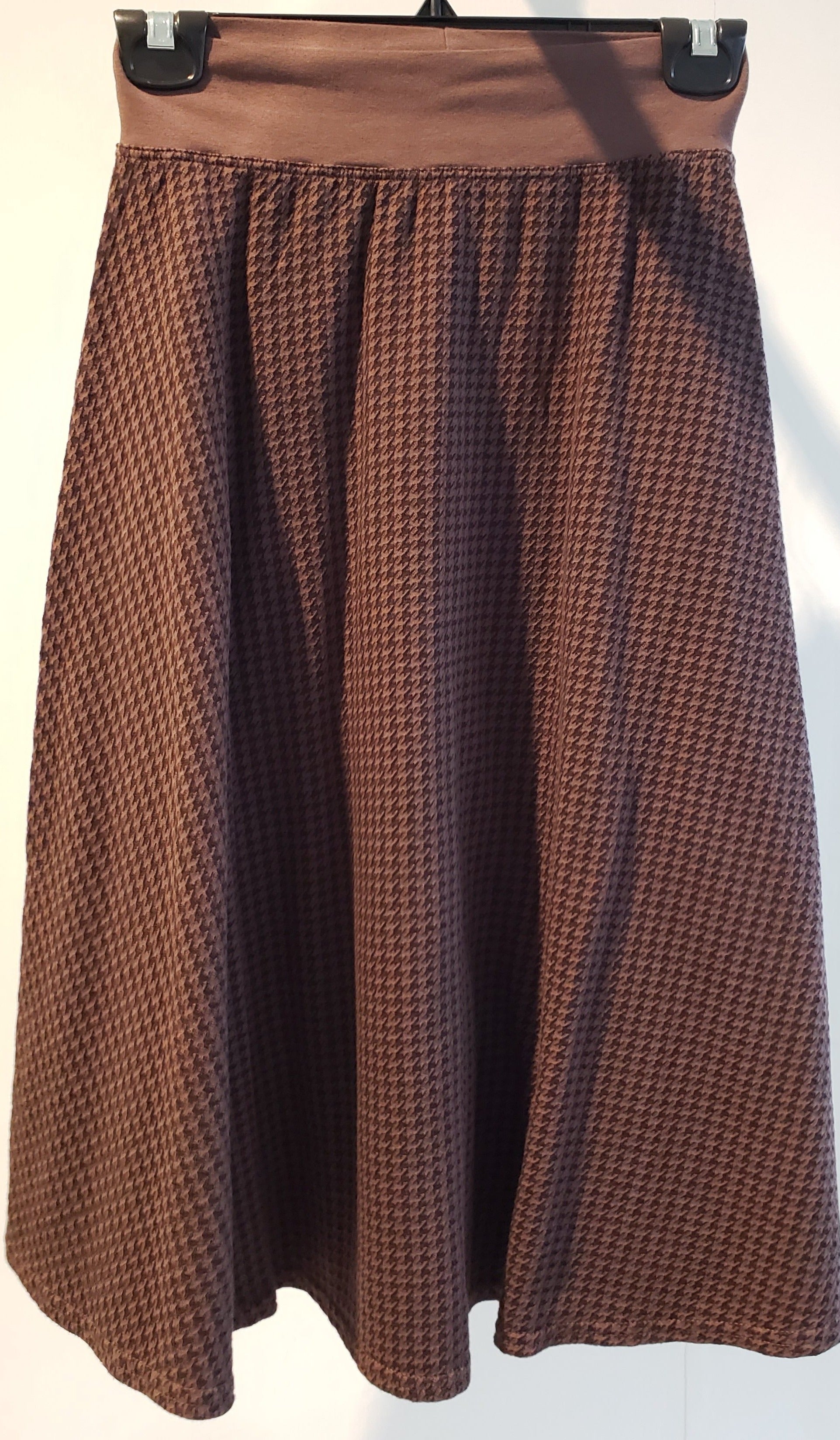 Hardtail Houndstooth Knee Skirt-Skirt-Mementos
