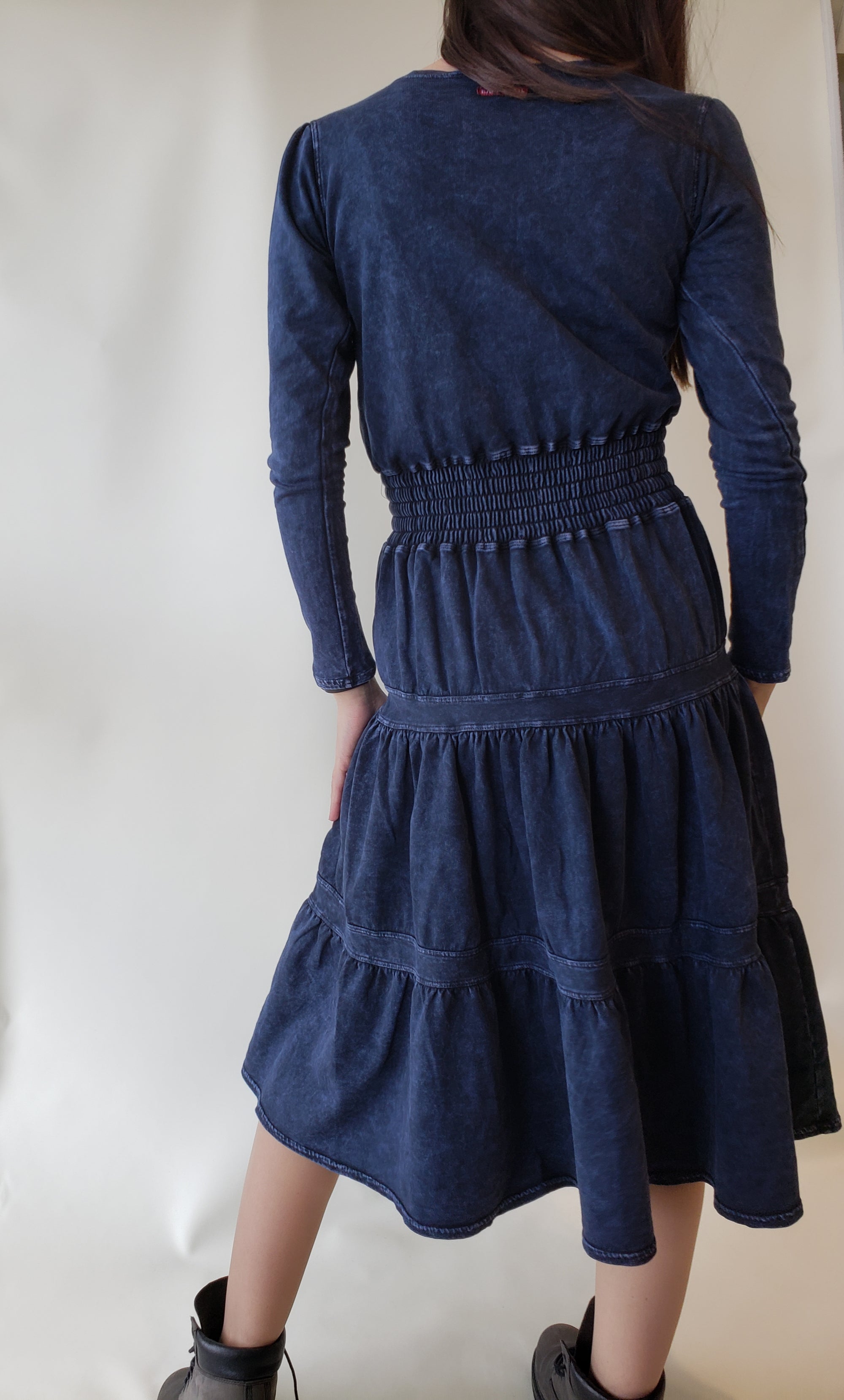 Hardtail Boho 3-Tier LS Dress-Dress-Mementos