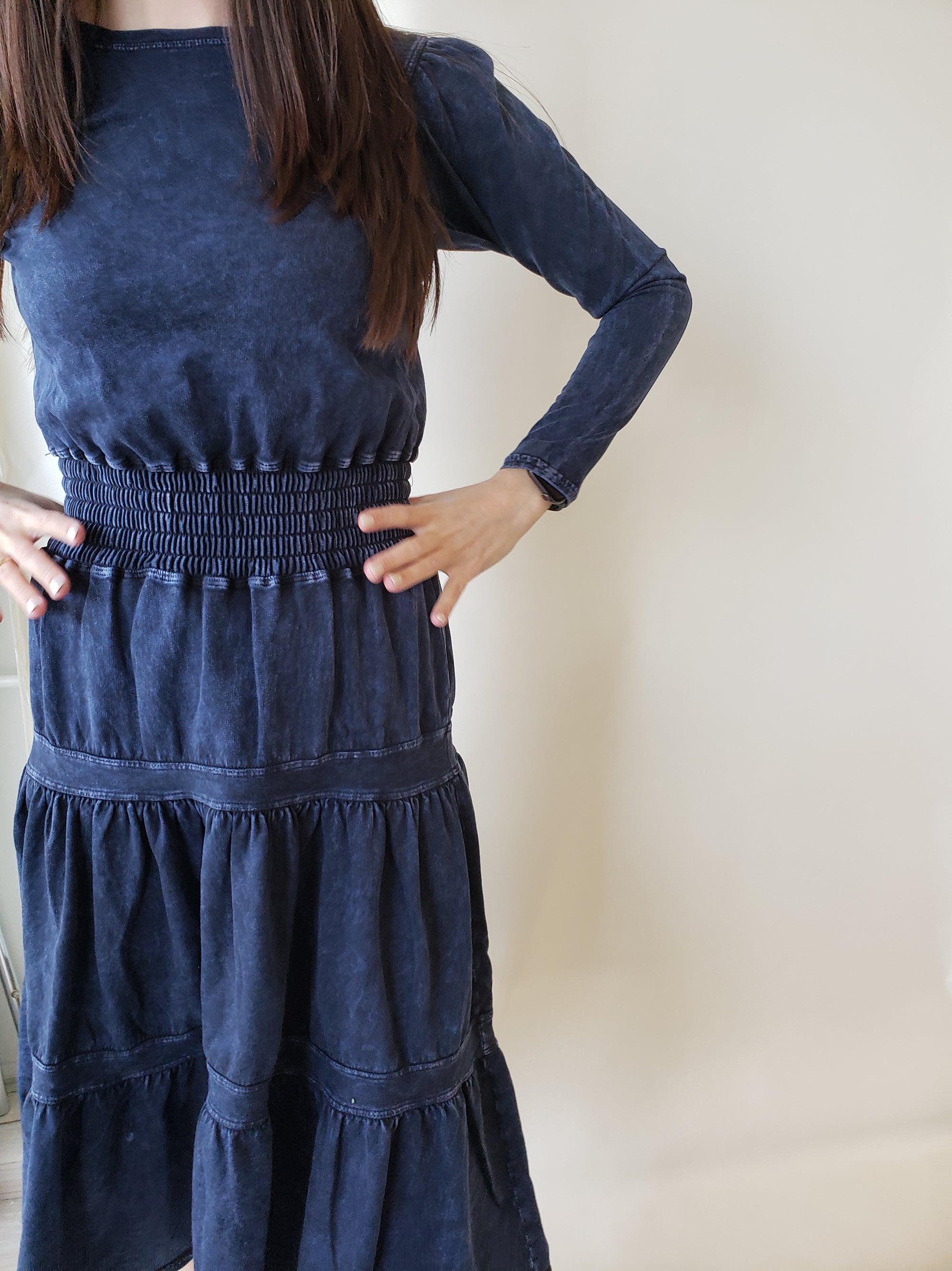 Hardtail Boho 3-Tier LS Dress-Dress-Mementos