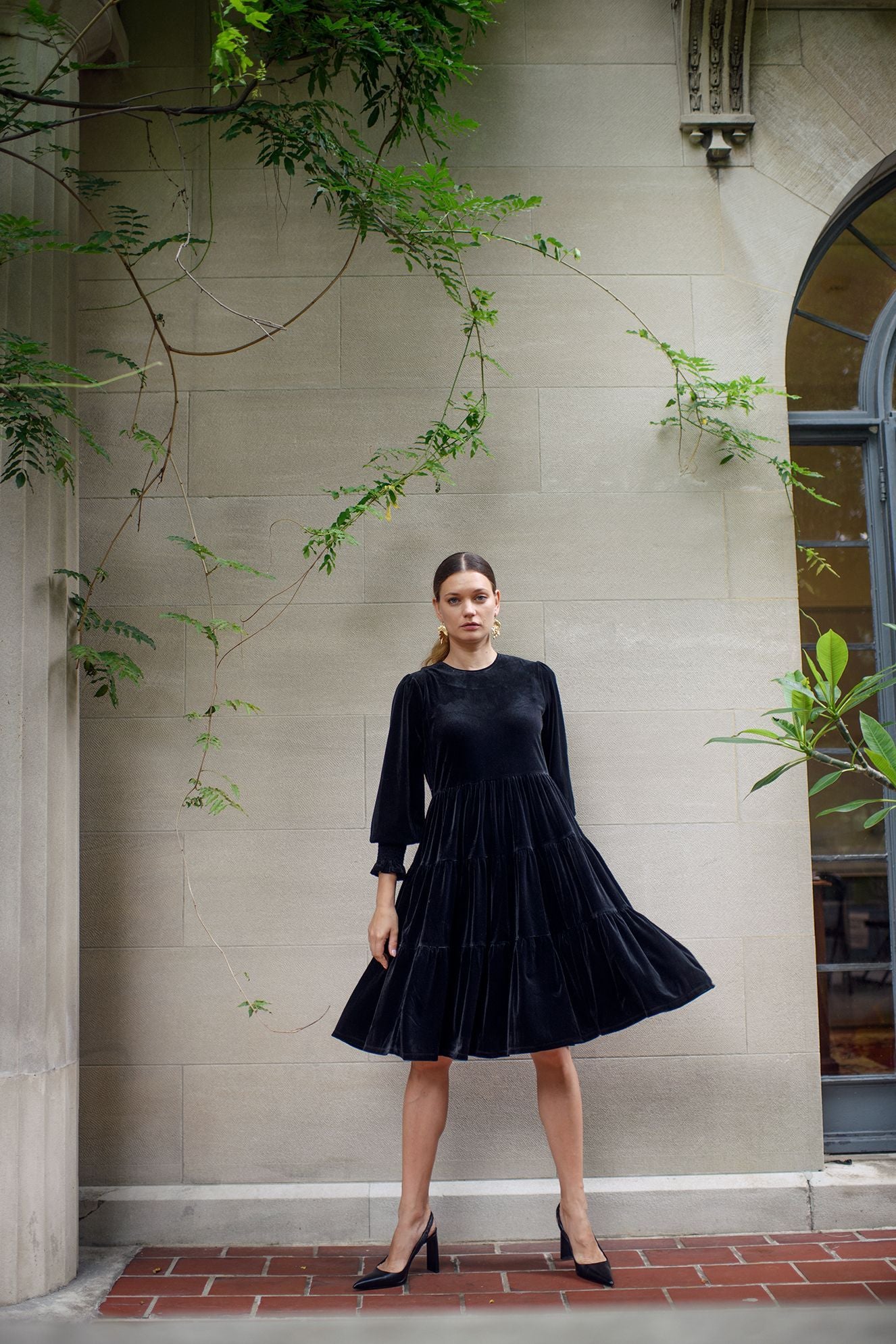 Bliss Emma Velvet Dress-Dresses-Mementos