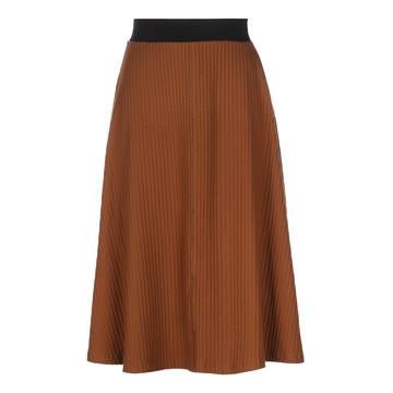Parni Wide Ribbed Short Skirt-Skirt-Mementos