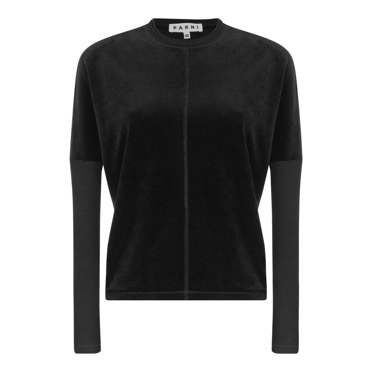 Parni Velour Dolman Crewneck Top-Top-Mementos