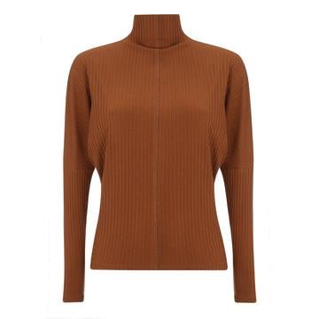 Parni Wide Ribbed Dolman Turtleneck-Turtleneck-Mementos