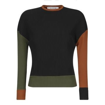 Parni Wide Ribbed Color Block Top-Top-Mementos