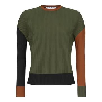 Parni Wide Ribbed Color Block Top-Top-Mementos