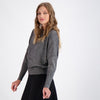 Bianco Nero Shimmer Knit Dolman Top-Top-Mementos