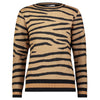 Bianco Nero Metallic Zebra Knit Top-Top-Mementos