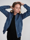 Bliss Denim Bomber Jacket