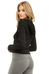 Hardtail Zip-Up Rib Waisted Hoodie