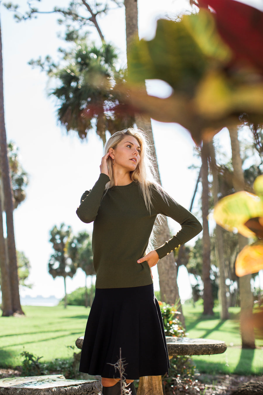Aleeza Knit Darien Color Top