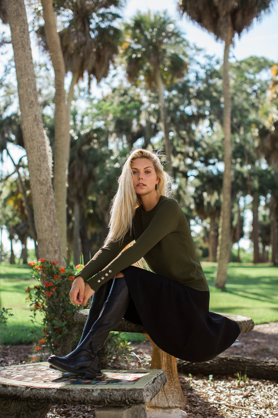 Aleeza Knit Darien Color Top