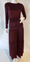 Hardtail Velour Boho Maxi Dress-Dress-Mementos