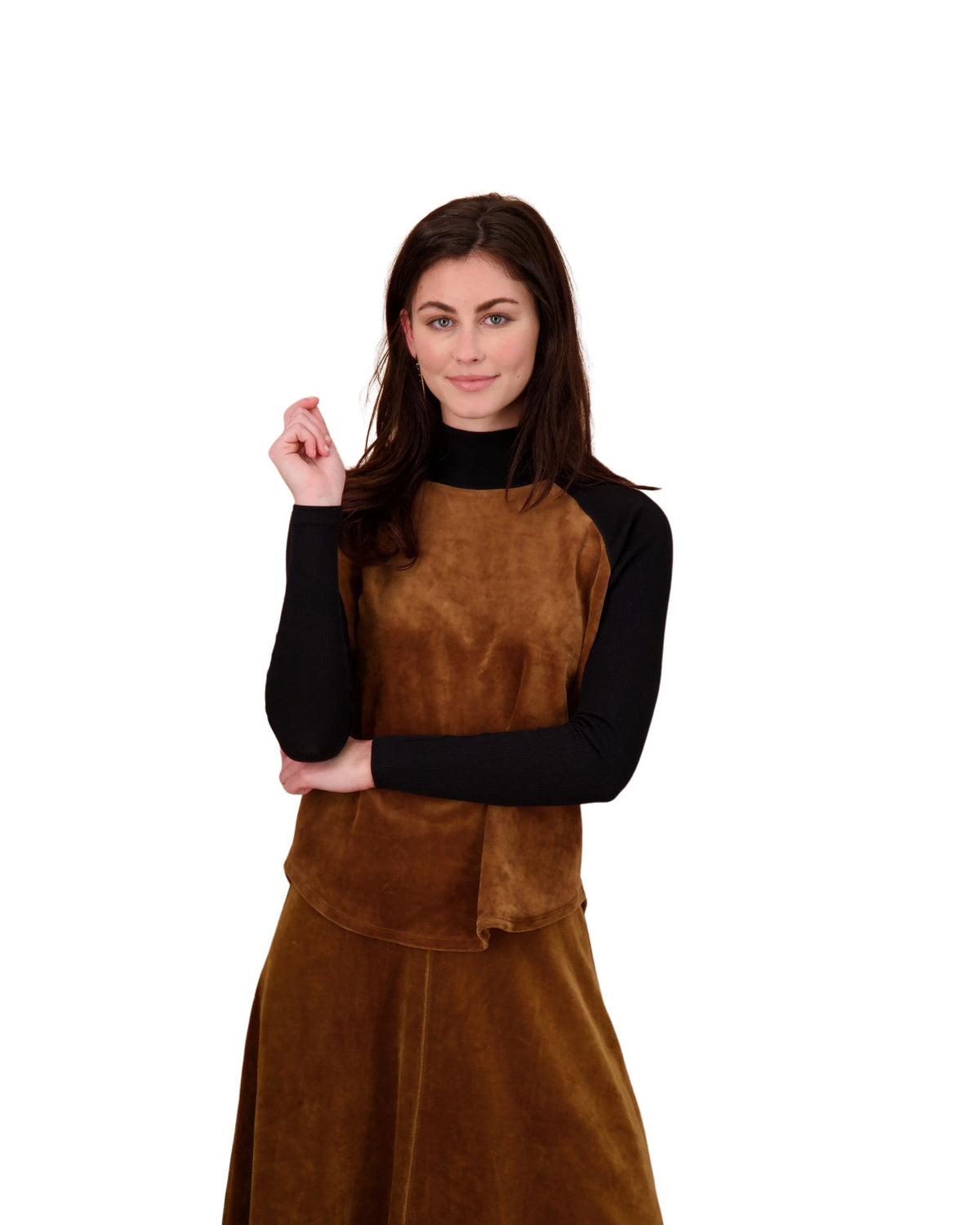 Parni Velour Dolman Turtleneck-Turtleneck-Mementos