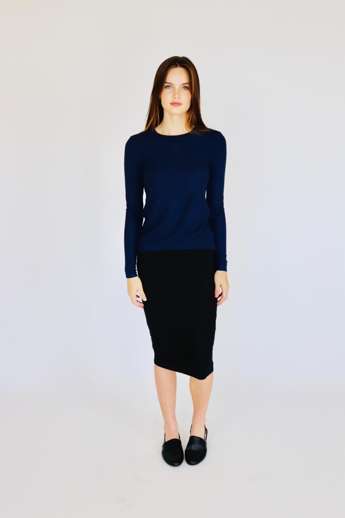 Ava Lea Classic Rib LS Top-Top-Mementos