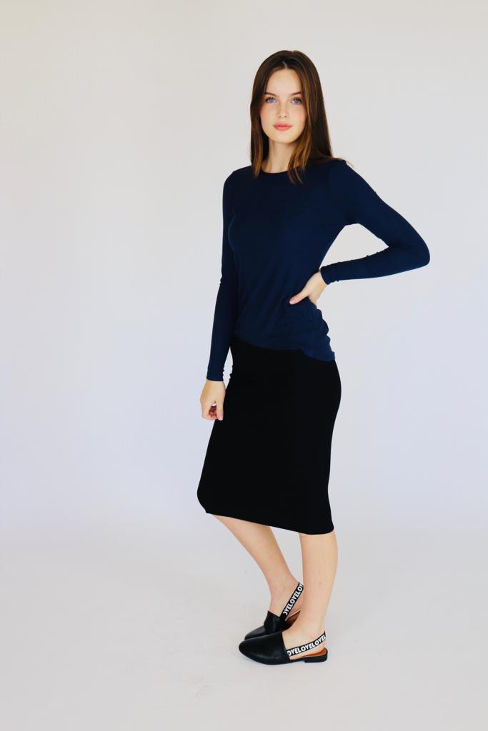 Ava Lea Classic Rib LS Top-Top-Mementos