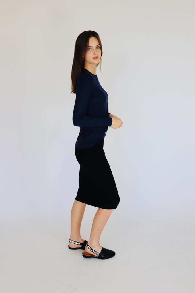 Ava Lea Classic Rib LS Top-Top-Mementos