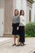 Bliss Knit Puff Sleeve Houndstooth Sweater-Sweater-Mementos