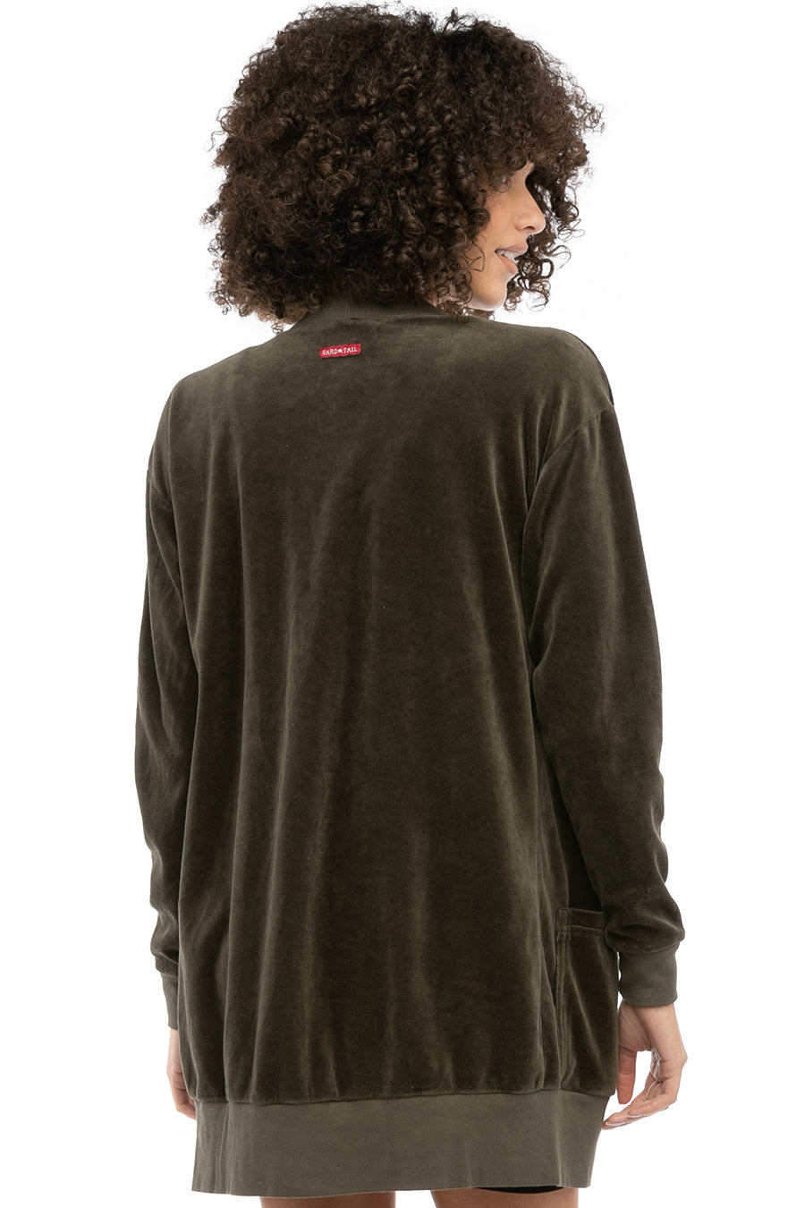 Hardtail Velour Oversized Cardigan