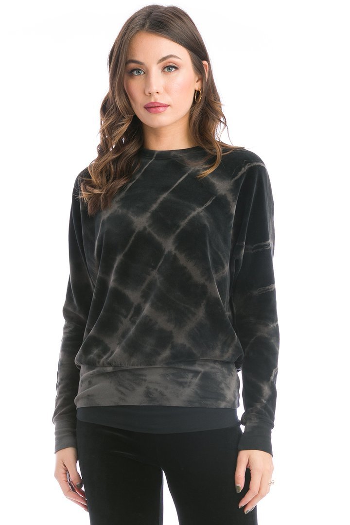 Hardtail Velour Banded Pullover-Pullover-Mementos